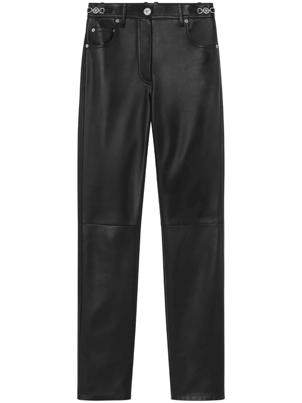 Versace leather trousers