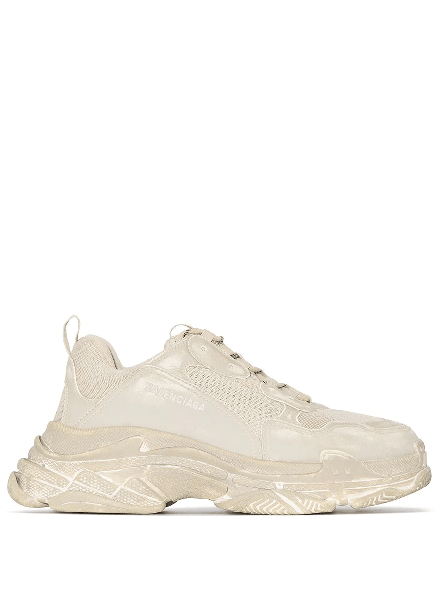 Balenciaga Triple S faded sneakers