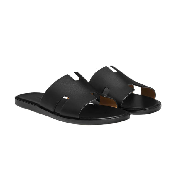 Hermes Men's Black Izmir Sandals
