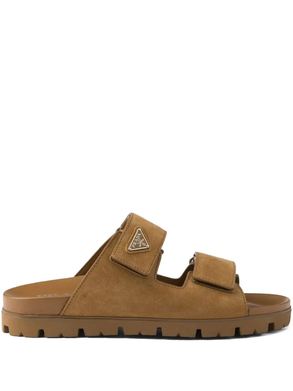 Prada brown suede sandals