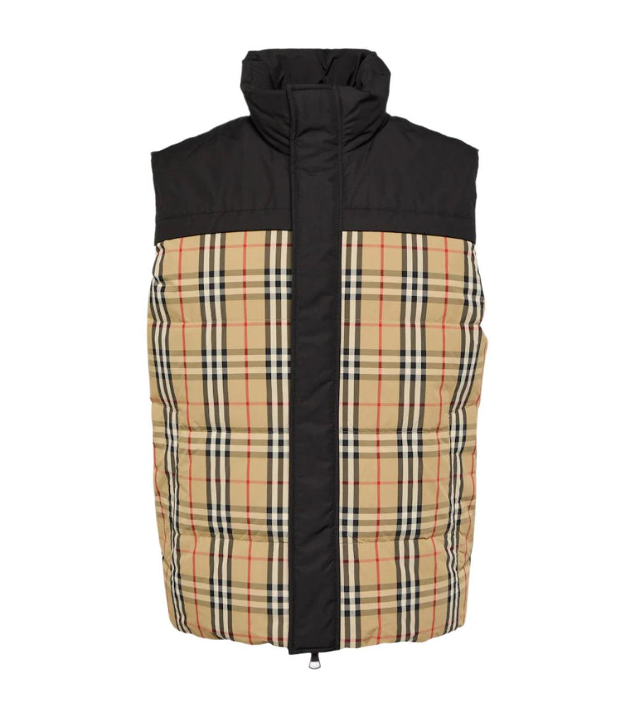 Burberry Check reversible down vest