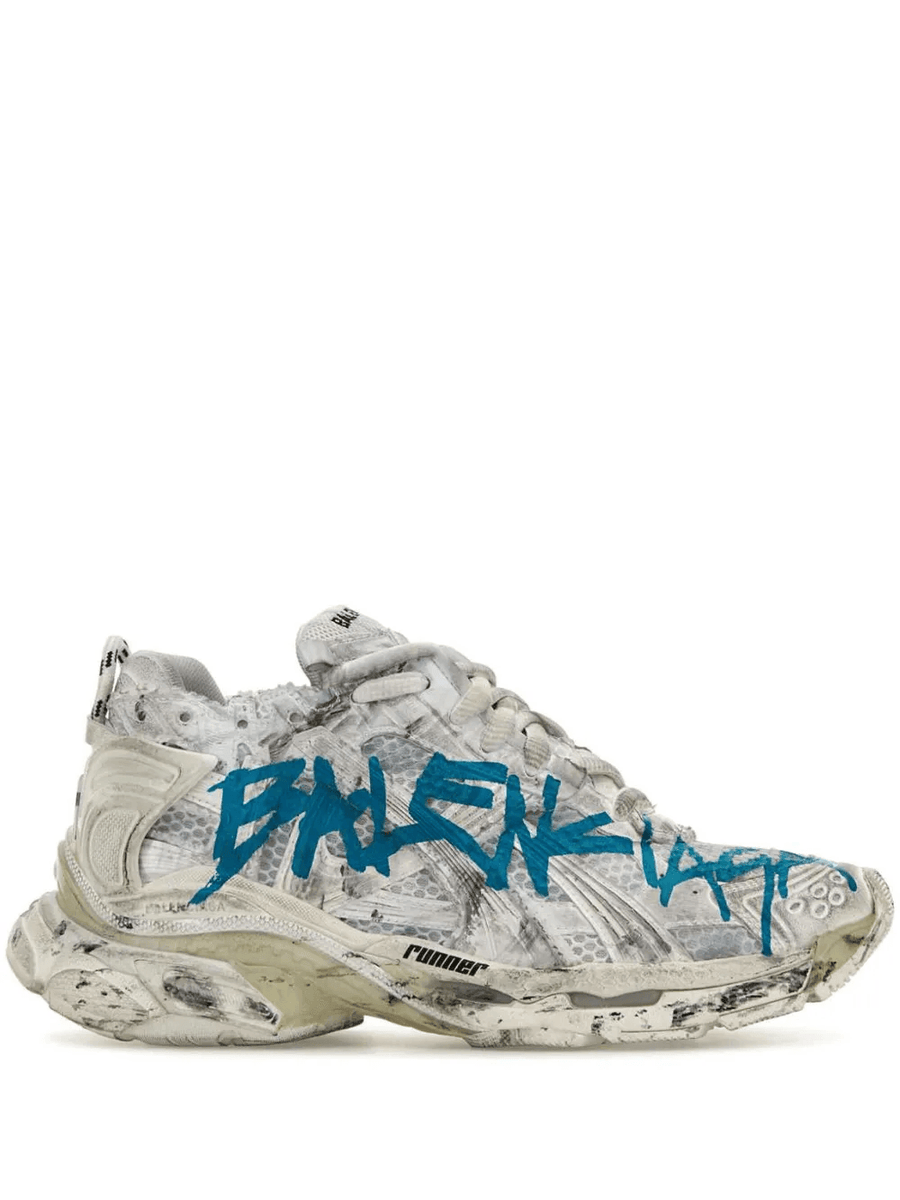 Balenciaga Runner Graffiti sneakers black blue