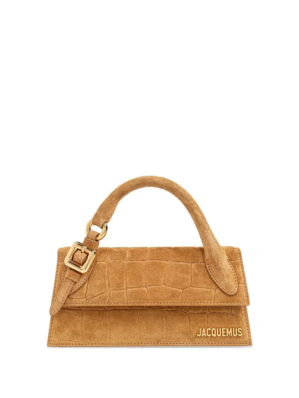 JACQUEMUS Tan La Croisière 'The long Chiquito with buckle' Top Handle Bag