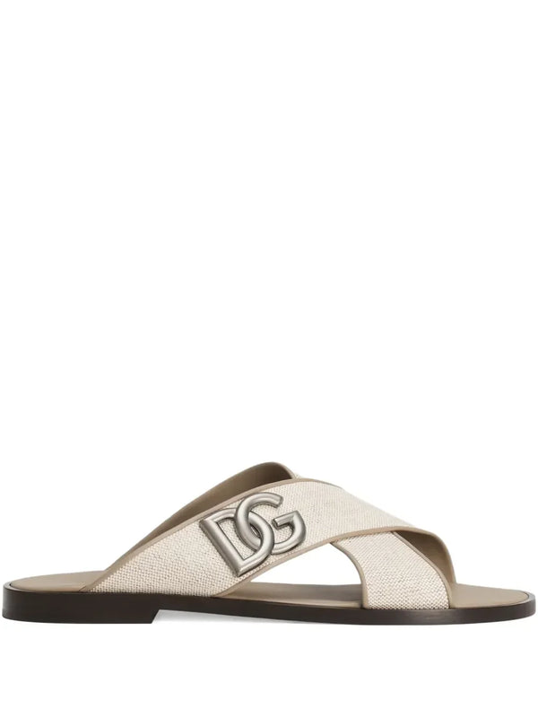 Dolce & Gabbana Beige Calfskin sandals