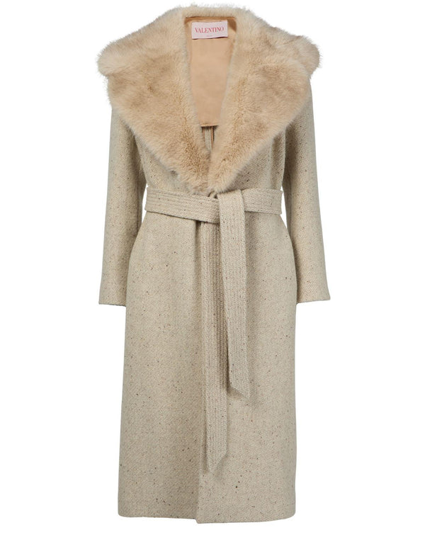 VALENTINO GARAVANI Mossi long coat