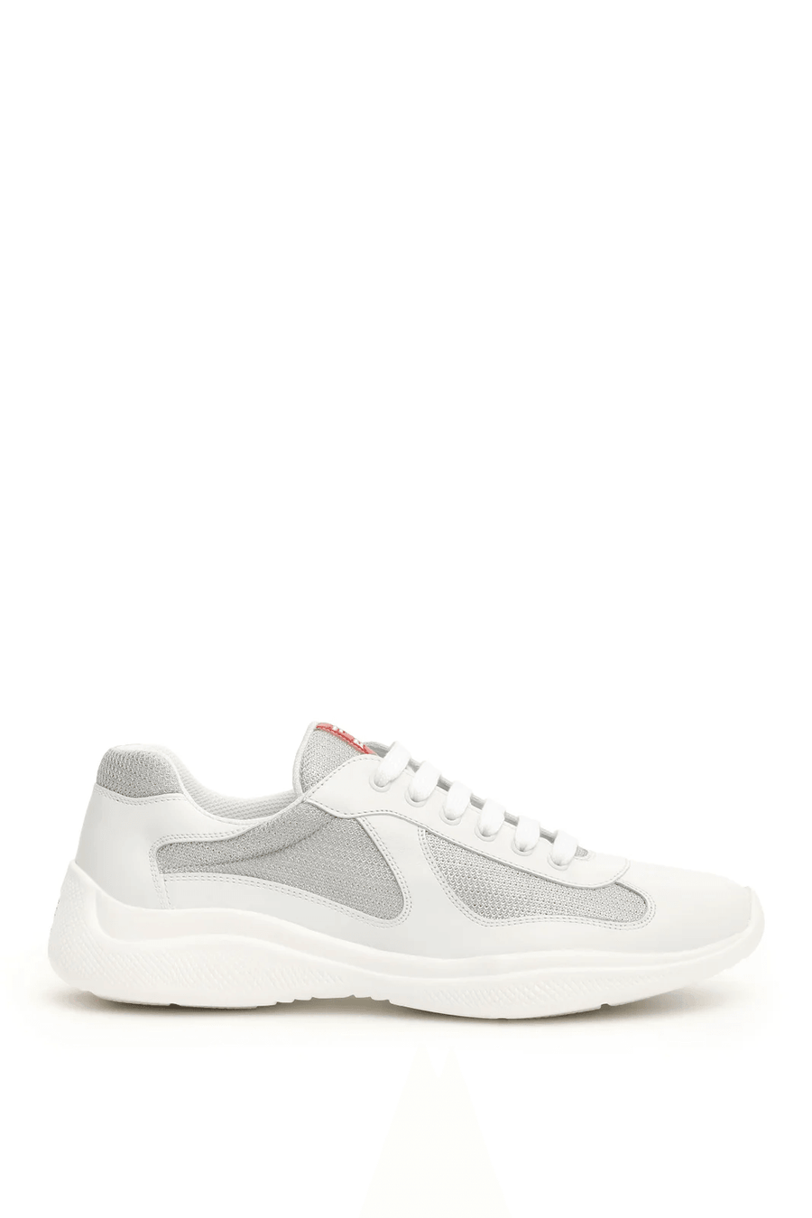 Prada America's Cup White and Silver sneakers