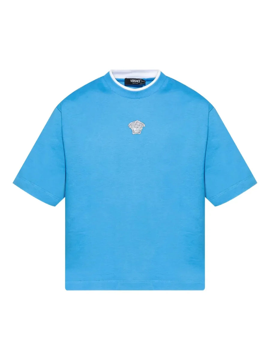 Versace Medusa-embroidered T-shirt