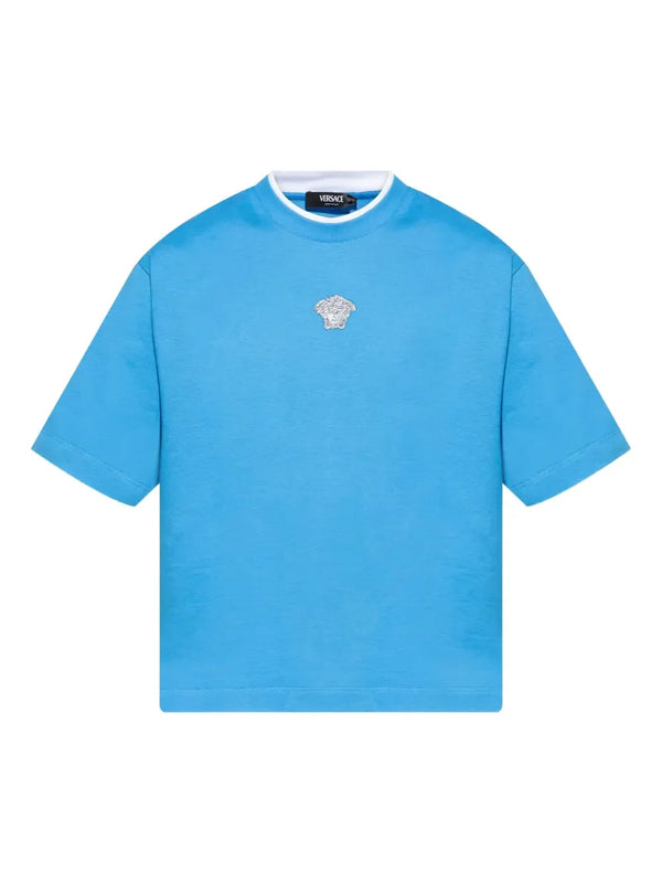 Versace Medusa-embroidered T-shirt