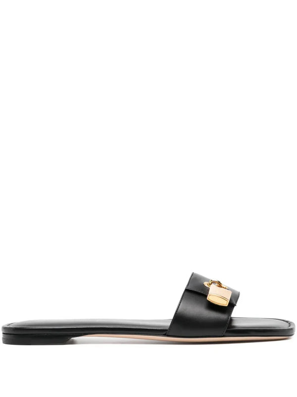 TOM FORD padlock slide sandals