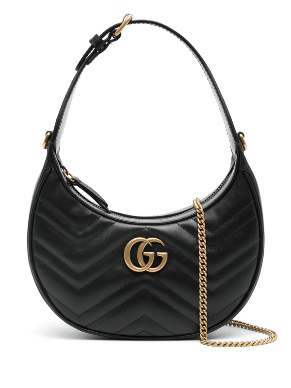 Gucci mini GG Marmont half-moon shoulder bag