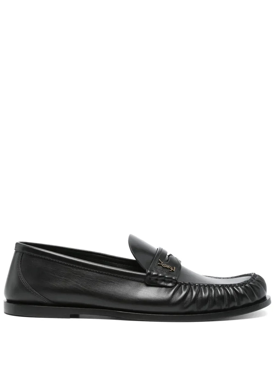 Saint Laurent 'Laurent' Loafers With Cassandre Plaque