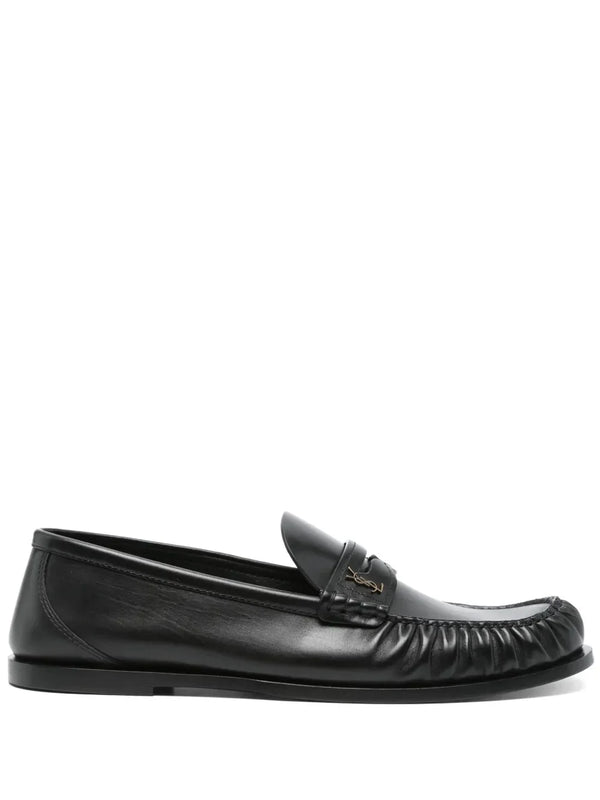 Saint Laurent 'Laurent' Loafers With Cassandre Plaque