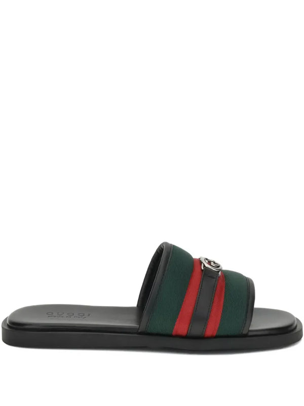 Gucci Interlocking G web-stripe sandals