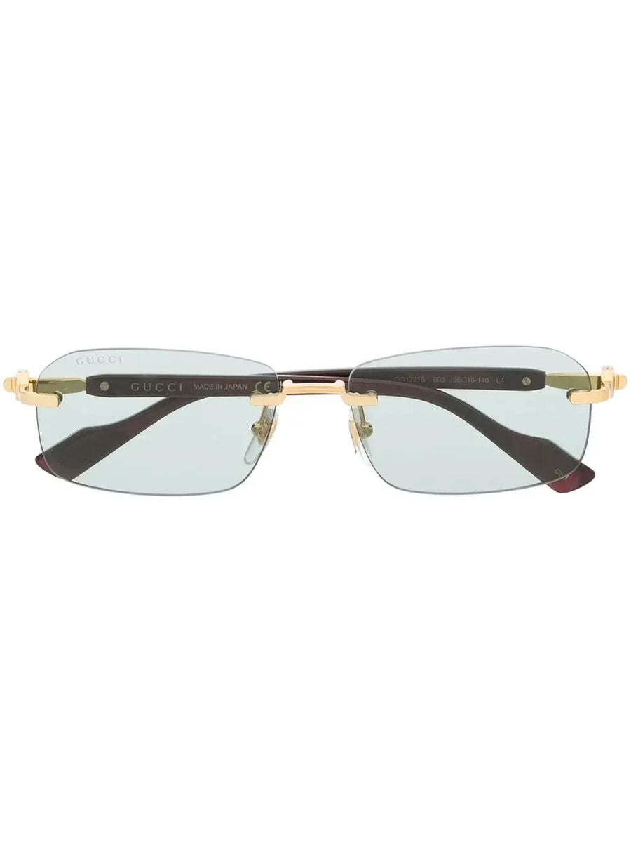 Gucci Eyewear rimless rectangle-frame sunglasses