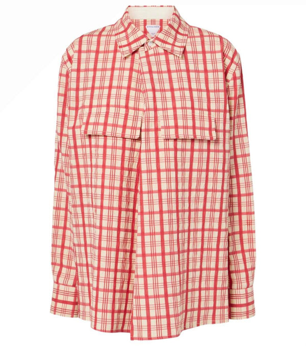 BOTTEGA VENETA Checked cotton shirt