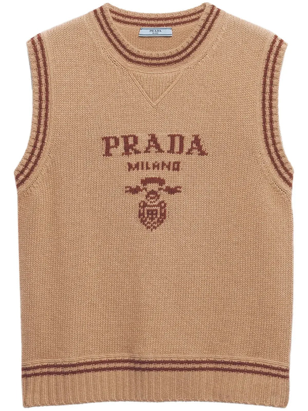 Prada Intarsia ribbed vest