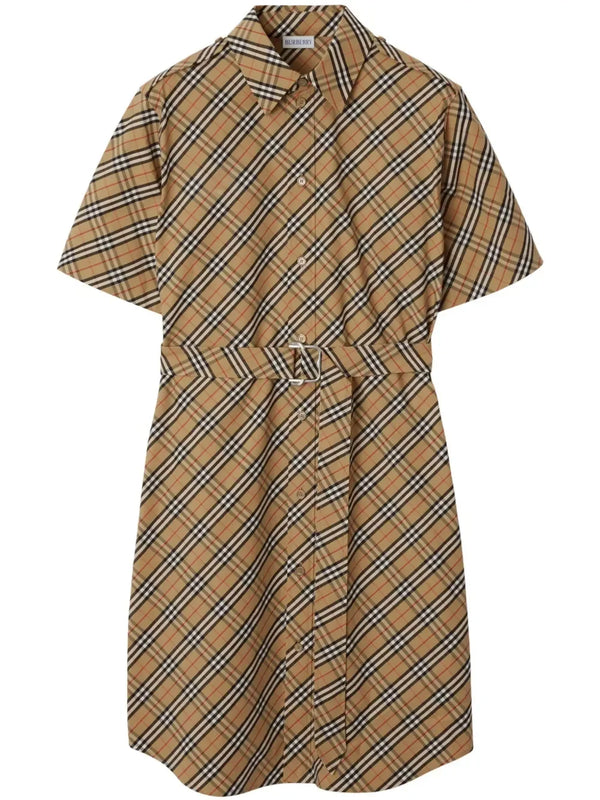Burberry checked cotton dress