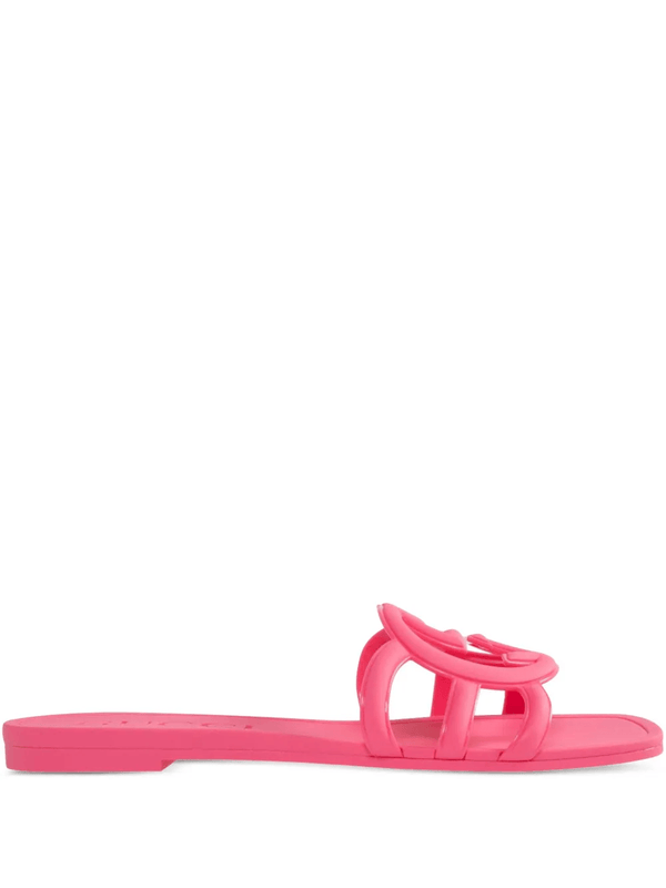 Gucci Pink Interlocking G sandals