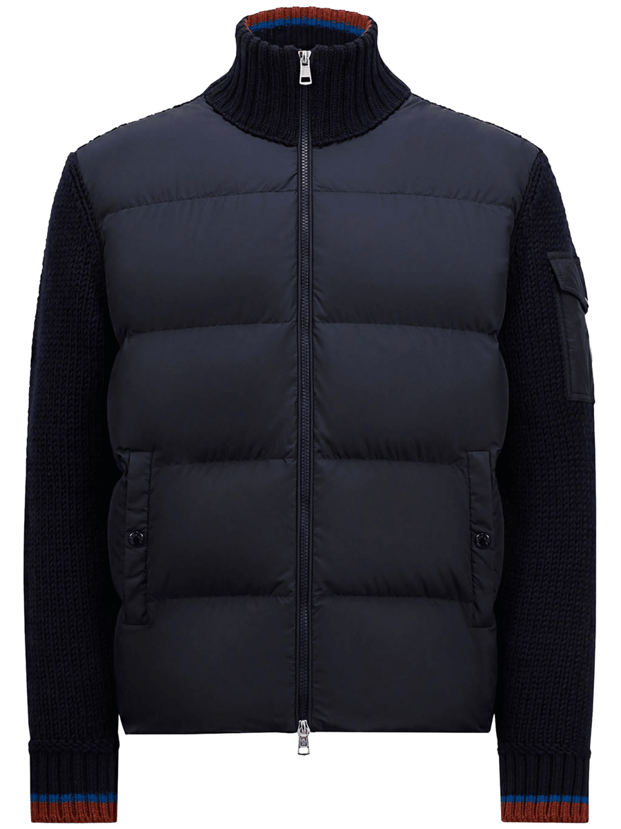 Moncler padded zip-up cardigan