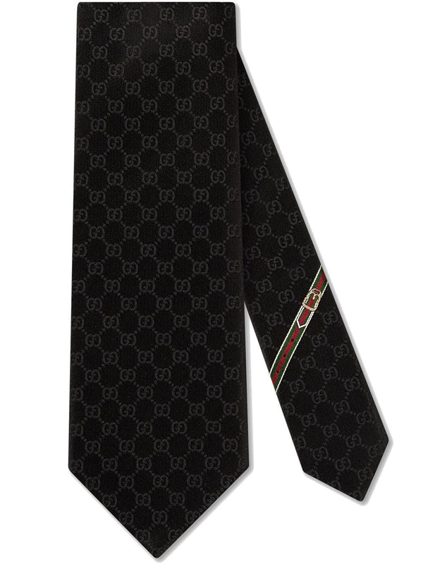 Gucci GG pattern silk tie