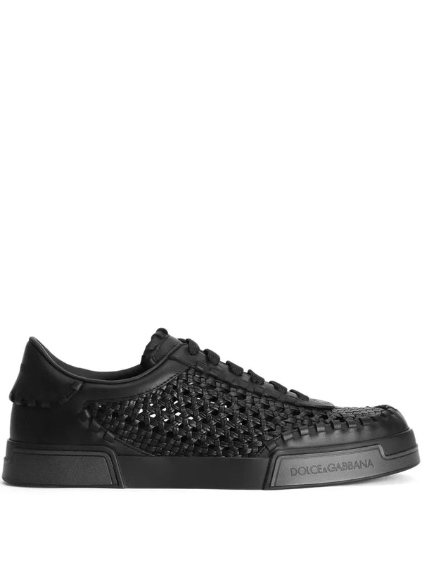 Dolce & Gabbana woven leather sneakers