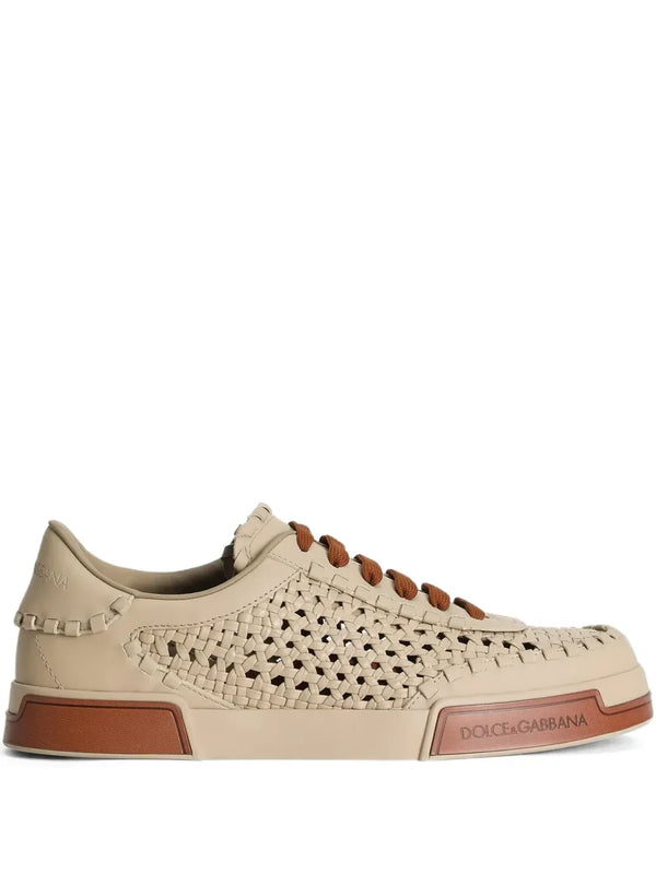 Dolce & Gabbana woven leather sneakers