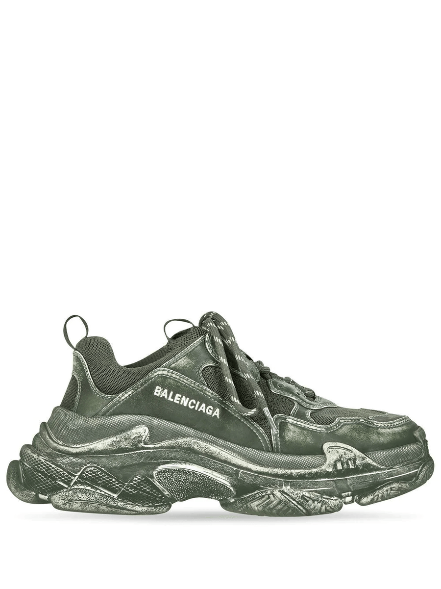 Balenciaga Triple S faded sneakers