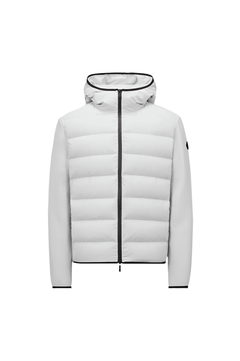MONCLER PADDED COTTON ZIP-UP HOODIE JACKET