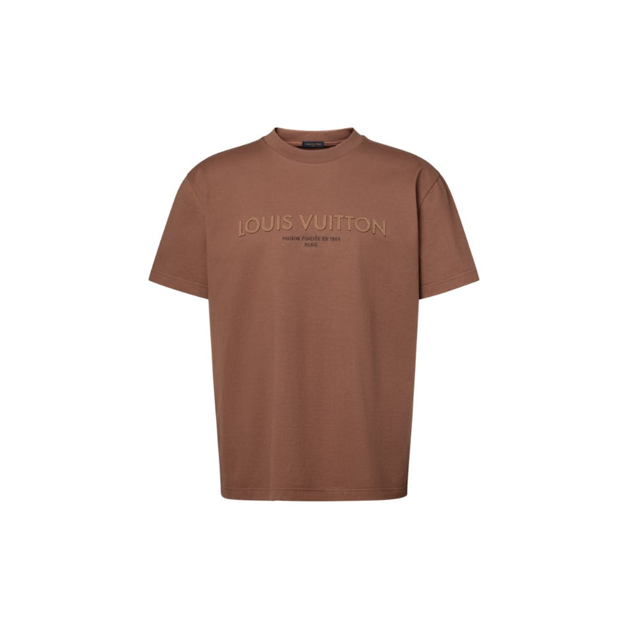 Louis Vuitton Embroidered Signature T-Shirt — Amber Brown