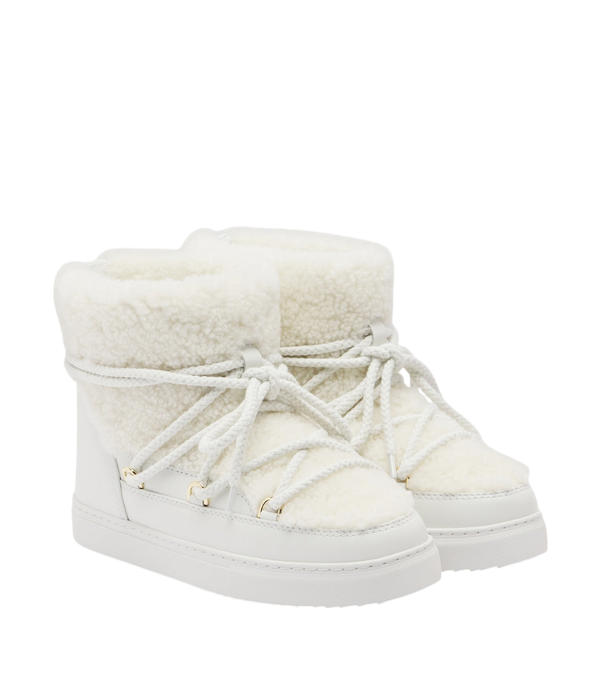 Inuikii Curly shearling and leather snow boots