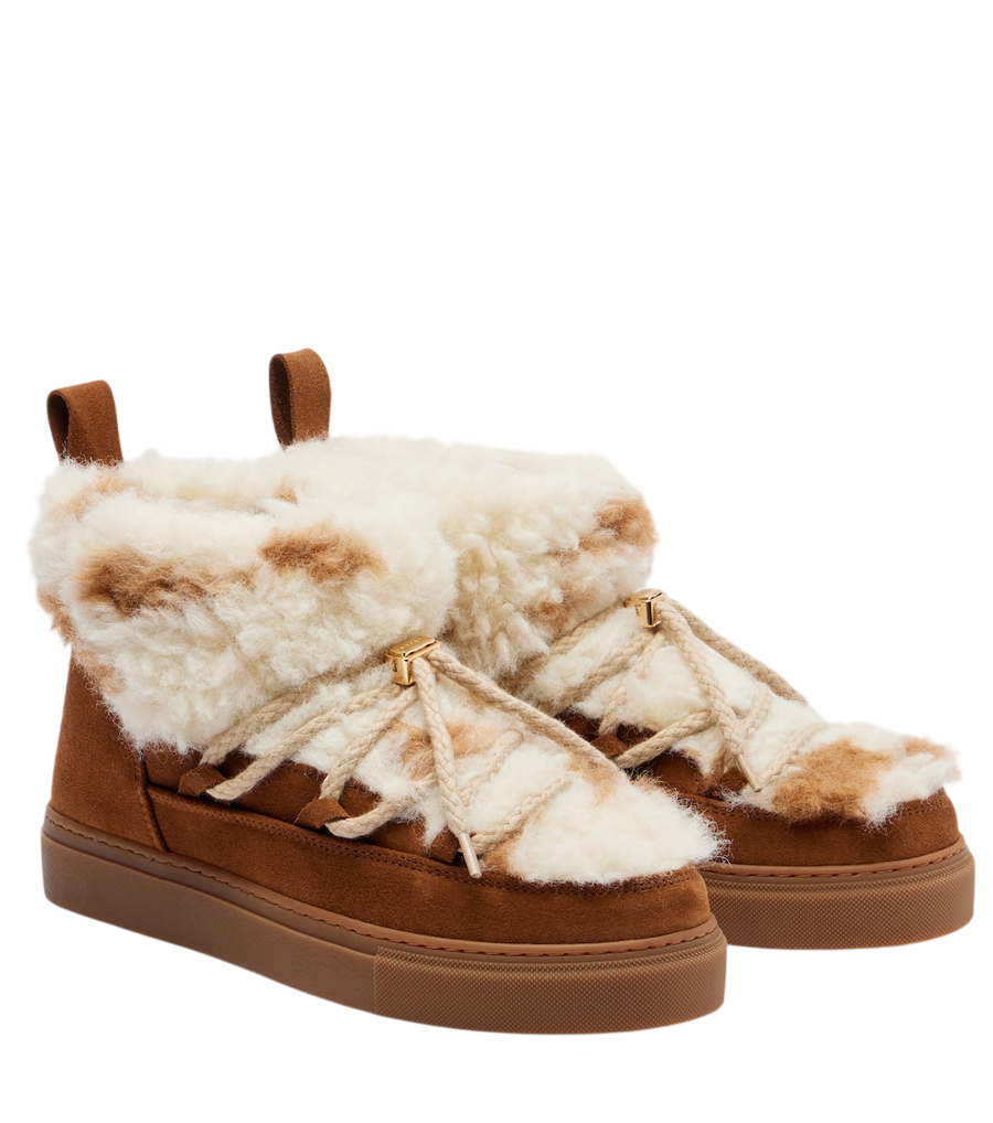 Inuikii Teddy Low suede teddy snow boots