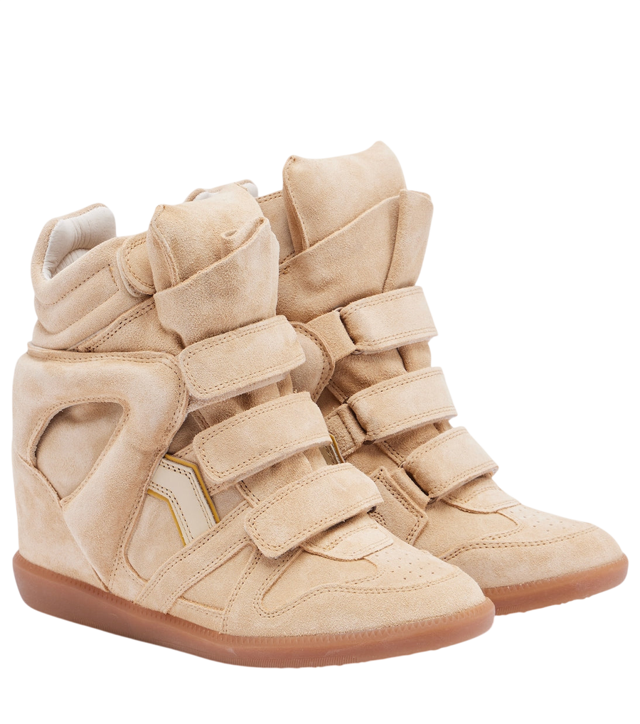 Isabel Marant Ténis de camurça com plataforma Bekett
