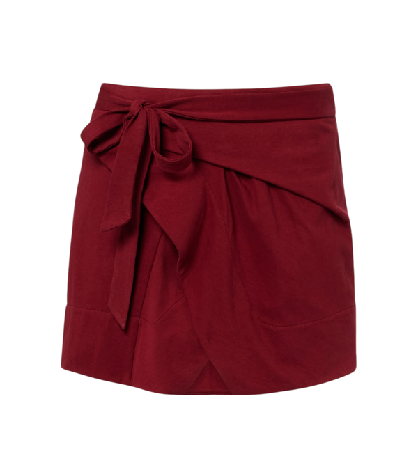 Isabel Marant Gonna a portafoglio in cotone drappeggiato Berenice