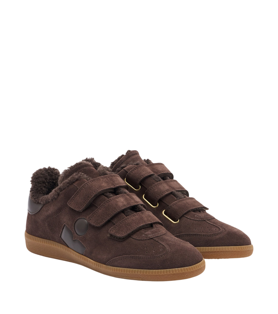 Isabel Marant Beth shearling-lined suede sneakers
