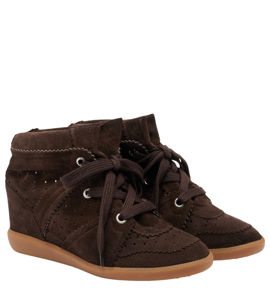 Isabel Marant Bobby suede wedge sneakers
