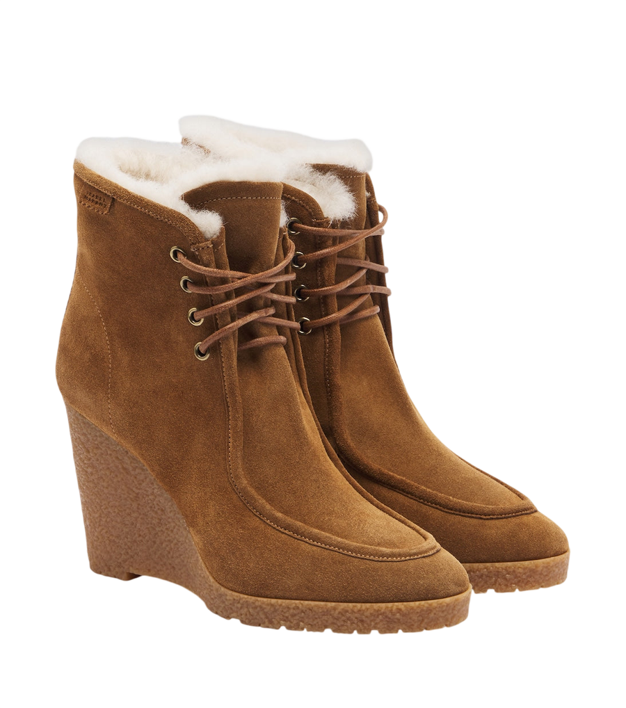 Isabel Marant Cylia suede wedge ankle boots