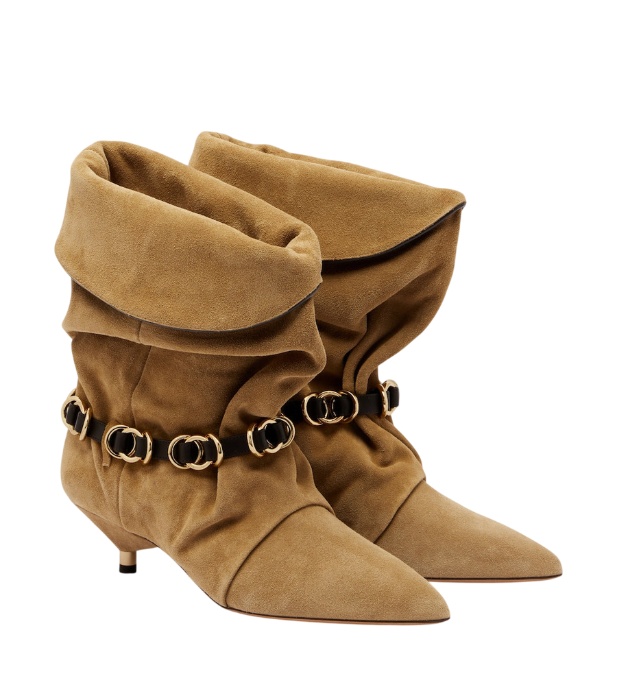 Isabel Marant Edrik embellished suede ankle boots