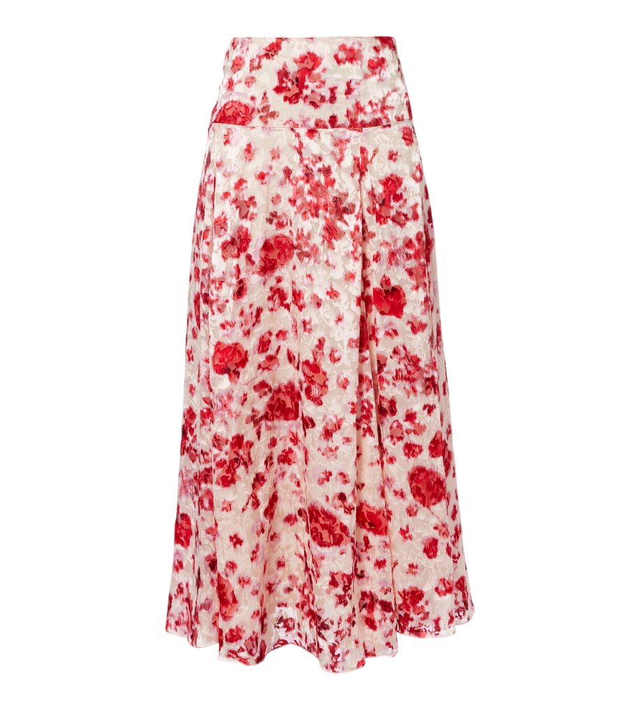 Isabel Marant Hilza floral jacquard maxi skirt