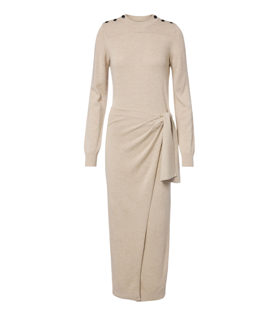 Isabel Marant Jozira abito in maglia drappeggiato