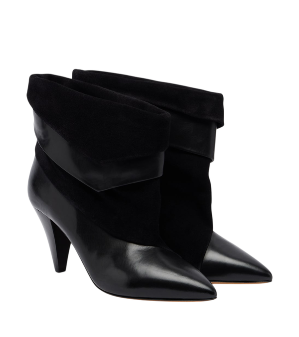 Isabel Marant Lyone leather and suede ankle boots