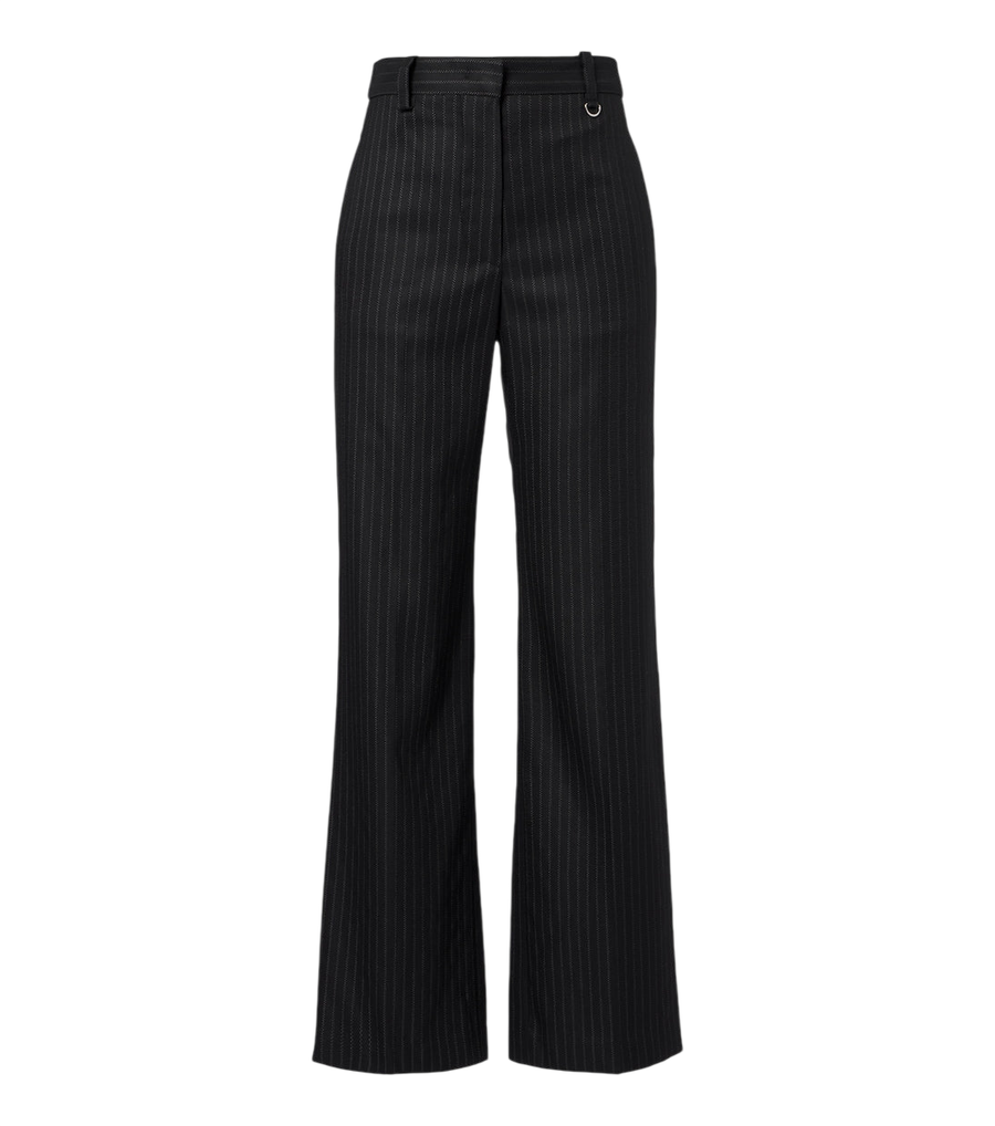 Isabel Marant Pantaloni dritti Noanda a righe sottili in misto lana