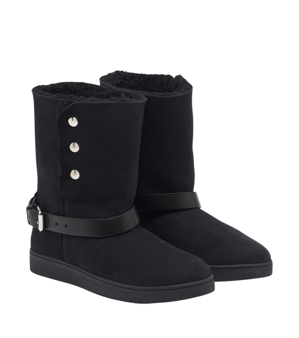 Isabel Marant Nolyz shearling-lined suede ankle boots
