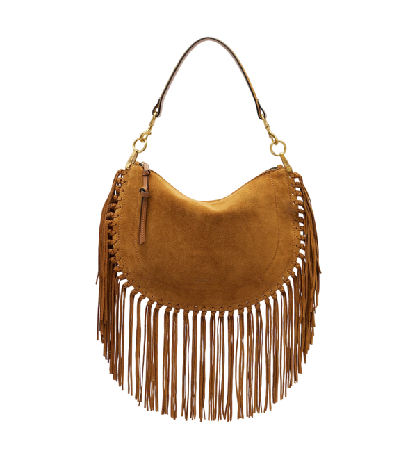 Isabel Marant Oskan Small fringed suede shoulder bag