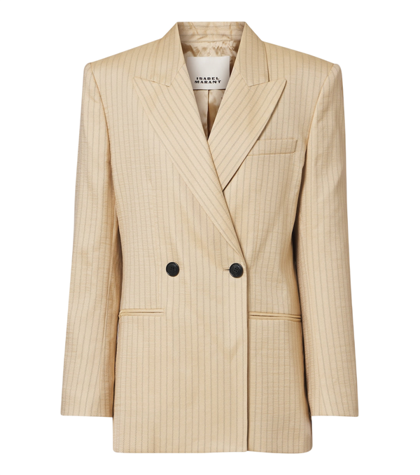 Isabel Marant Ranya pinstripe wool-blend blazer