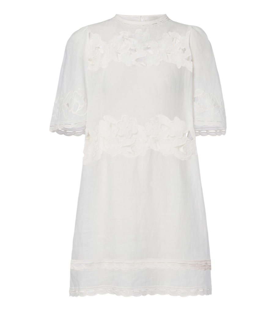 Minivestido Reldine de ramia con calado broderie anglaise de Isabel Marant