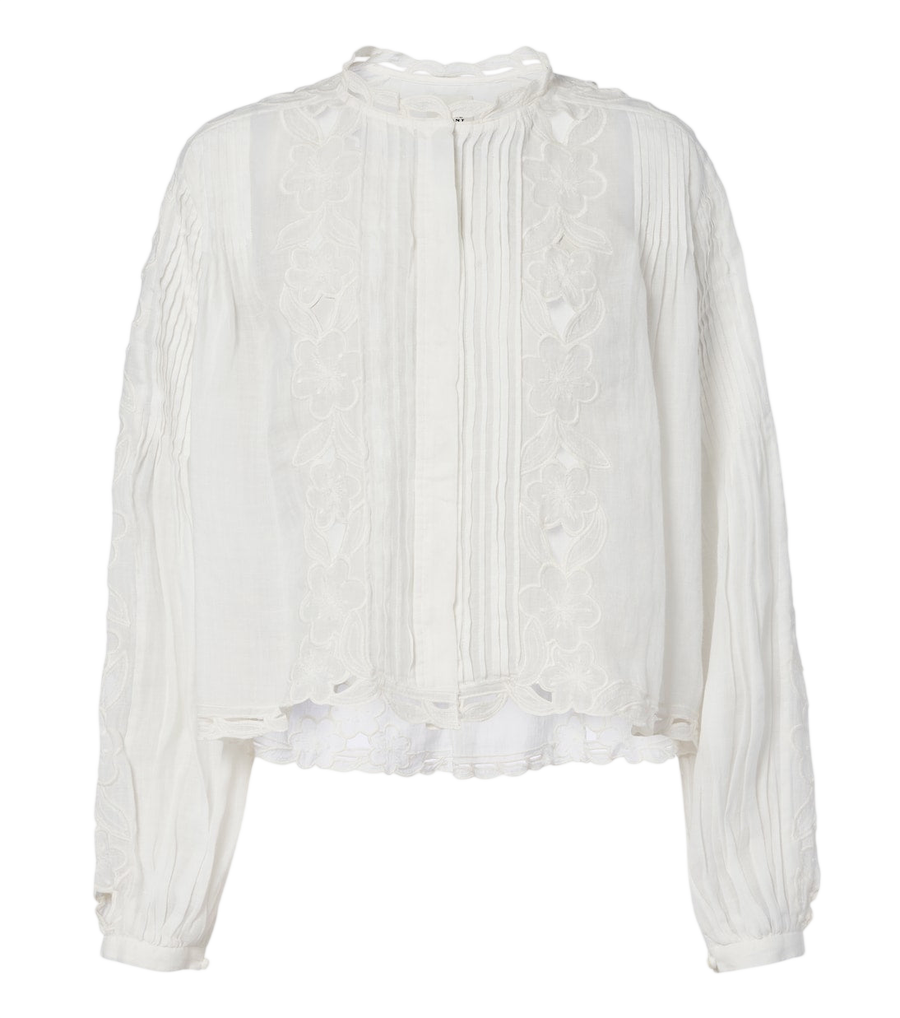 Isabel Marant Rubra broderie anglaise ramie blouse
