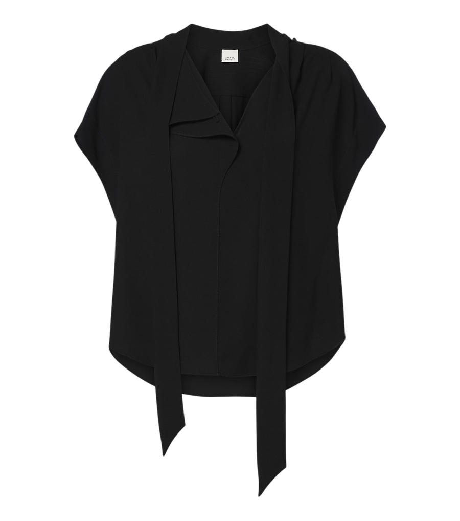 Blouse Isabel Marant Selene en crêpe à col noué
