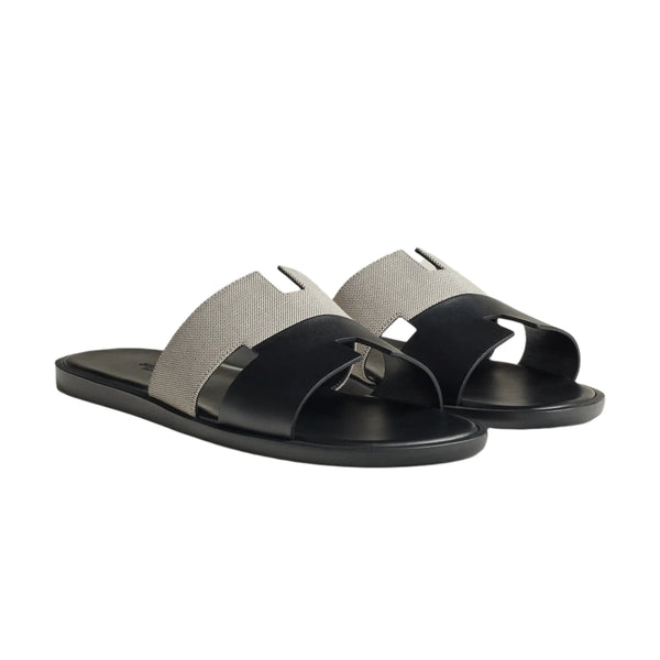 Hermes Men's Prunoir Noir Izmir Sandals