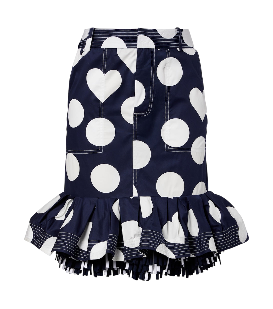 Jacquemus Cabana printed cotton poplin miniskirt