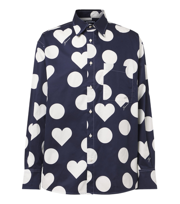 Jacquemus Camargue polka-dot cotton poplin shirt